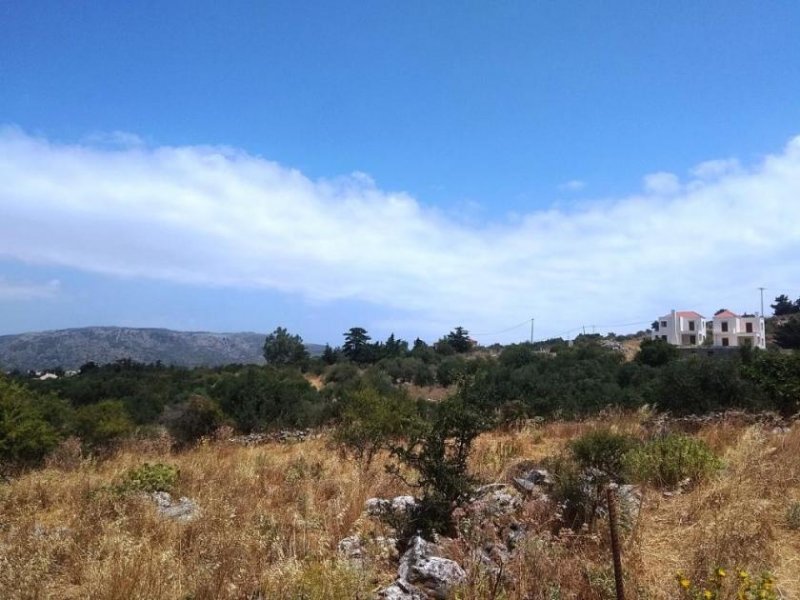 Kefalas Chania Grundstück mit Meerblick in traditionellem Dorf auf Kreta Grundstück kaufen